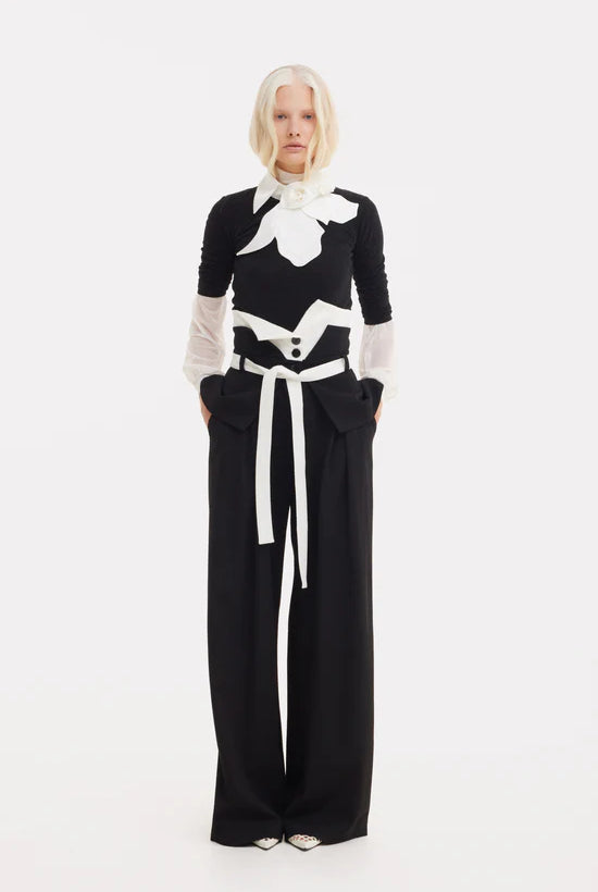 Julia Allert Flared Pants With Corset Waistband Glasscock Boutique