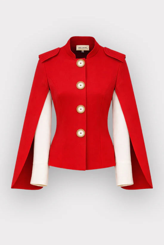 Julia Allert Tailored Structured Cape Blazer Glasscock Boutique