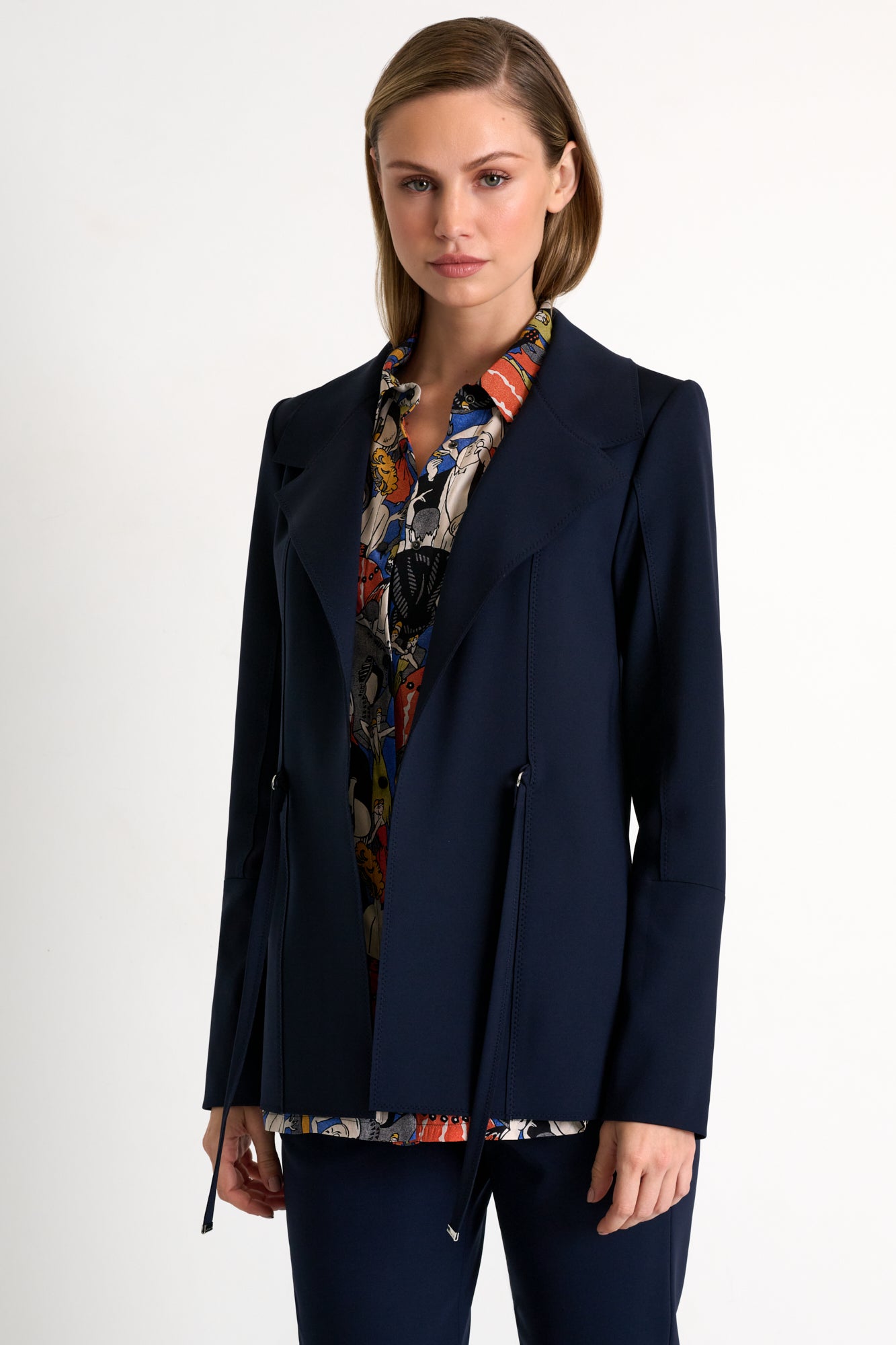 Shan Navy Structured Blazer Glasscock