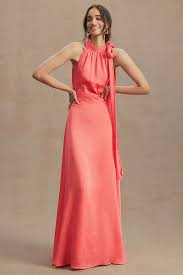 Sachin and Babi Coral Kayla Gown Glasscock Boutique