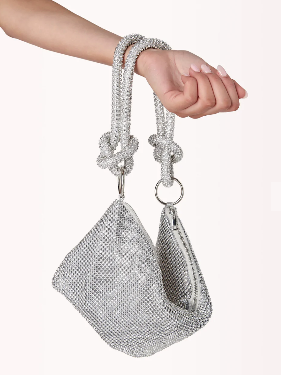 Billini - KAIA HANDLE BAG - SILVER-DIAMANTE Glasscock Boutique