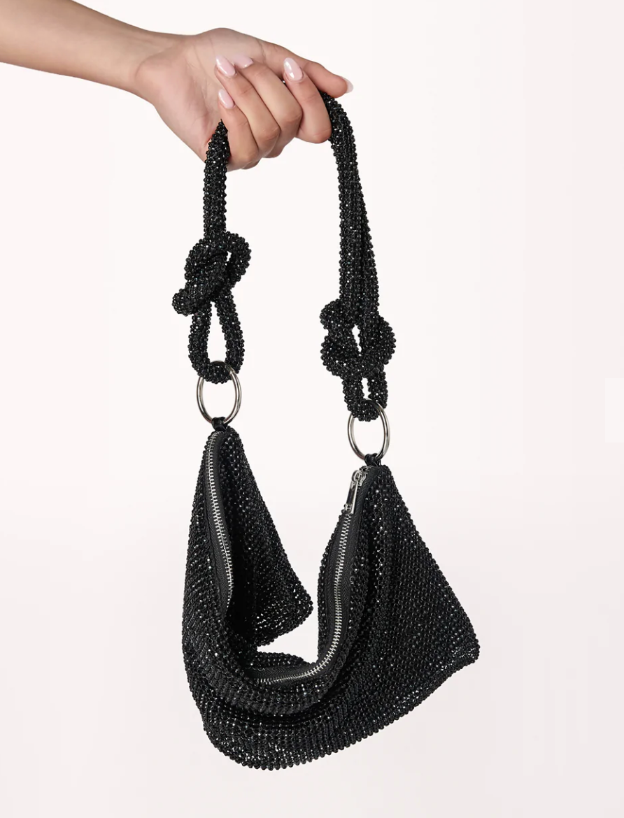 Billini - KAIA HANDLE BAG - BLACK-DIAMANTE Glasscock Boutique
