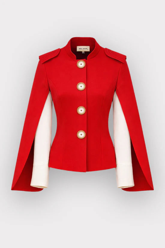 Julia Allert Tailored Structured Cape Blazer Glasscock Boutique