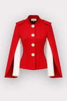 Julia Allert Tailored Structured Cape Blazer Glasscock Boutique
