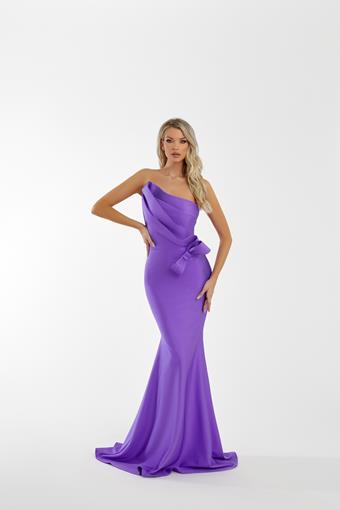 Nicole Batki Purple Gown 7082