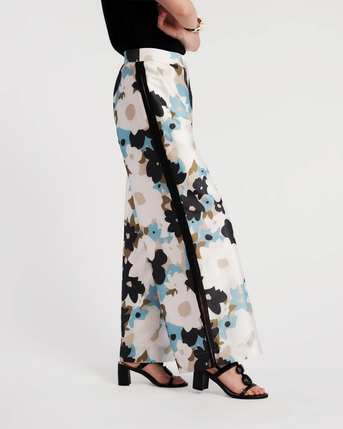 Frances Palazzo Pant in Morning Dew Pattern Glasscock