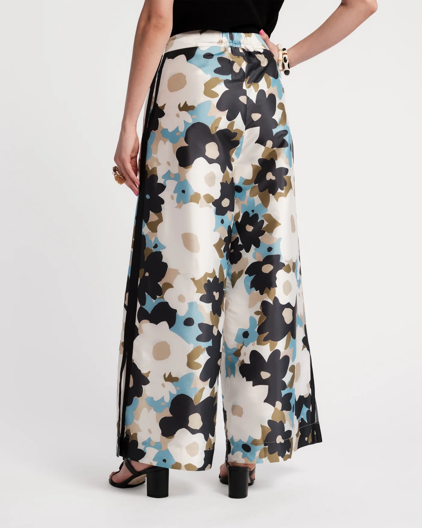 Frances Palazzo Pant in Morning Dew Pattern Glasscock