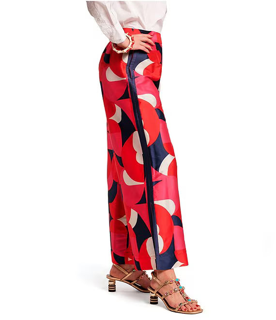 Frances Valentine Palazzo Pant Kaleidoscope in Pink/Purple Glasscock