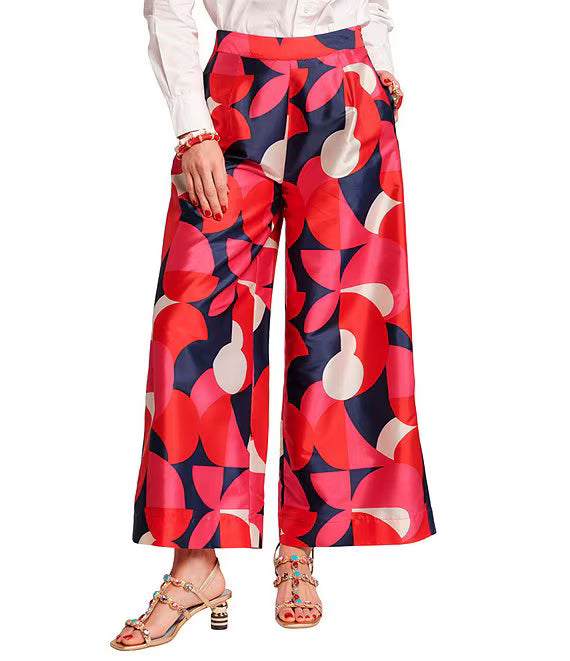 Frances Valentine Palazzo Pant Kaleidoscope in Pink/Purple Glasscock