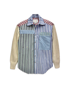 De Loreta Palmar Blouse With Ivory Sleeve