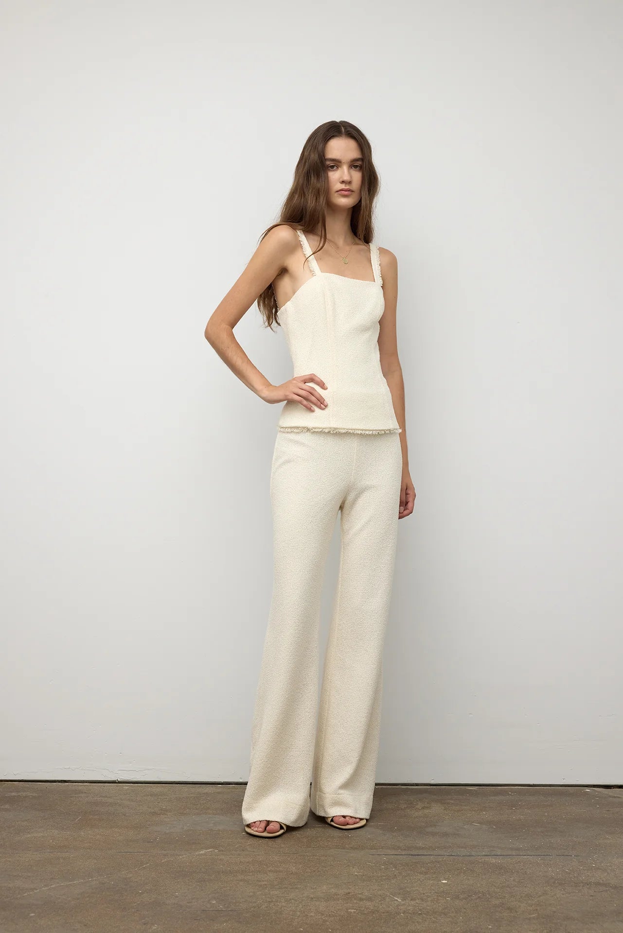 Iris Setlawke Ivory Wide Leg Pant Glasscock