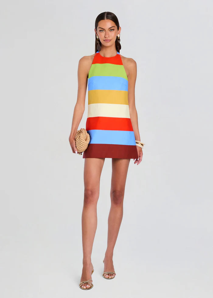 Retrofete Lanny Dress In Multi Stripe Glasscock Boutique