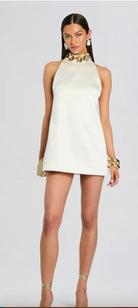 Retrofete Giacinta Embellished Mini Dress Glasscock