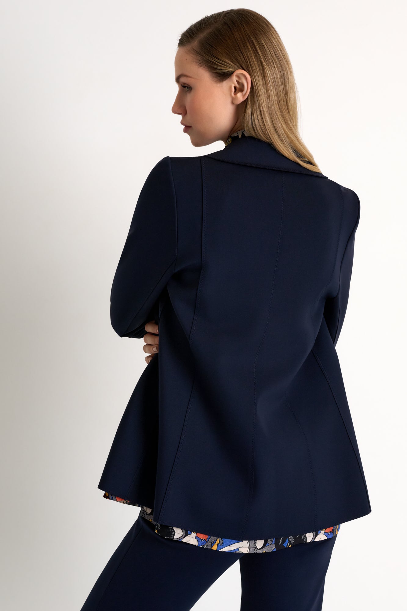 Shan Navy Structured Blazer Glasscock