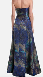 Teri Jon Net Jacquard Starburst Gown