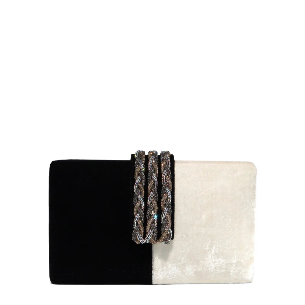 Simitri Tuxedo Clutch Glasscock Boutique