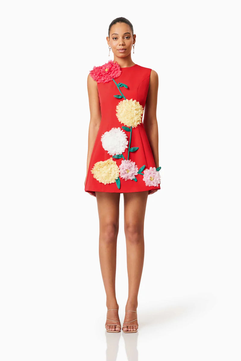 Elliatt Buttercup Mini Dress In Red