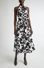 Load image into Gallery viewer, Carolina Herrera Halter Neck Button Front Dress
