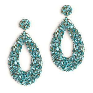 Deepa Gurnani Karen Earrings Blue