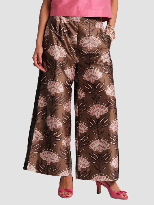 Frances Valentine Heirloom Floral Palazzo Pant Glasscock Boutique