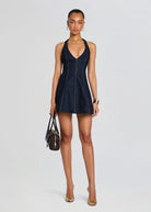 Retrofete Renfri Denim Dress In Rinse Glasscock Boutique