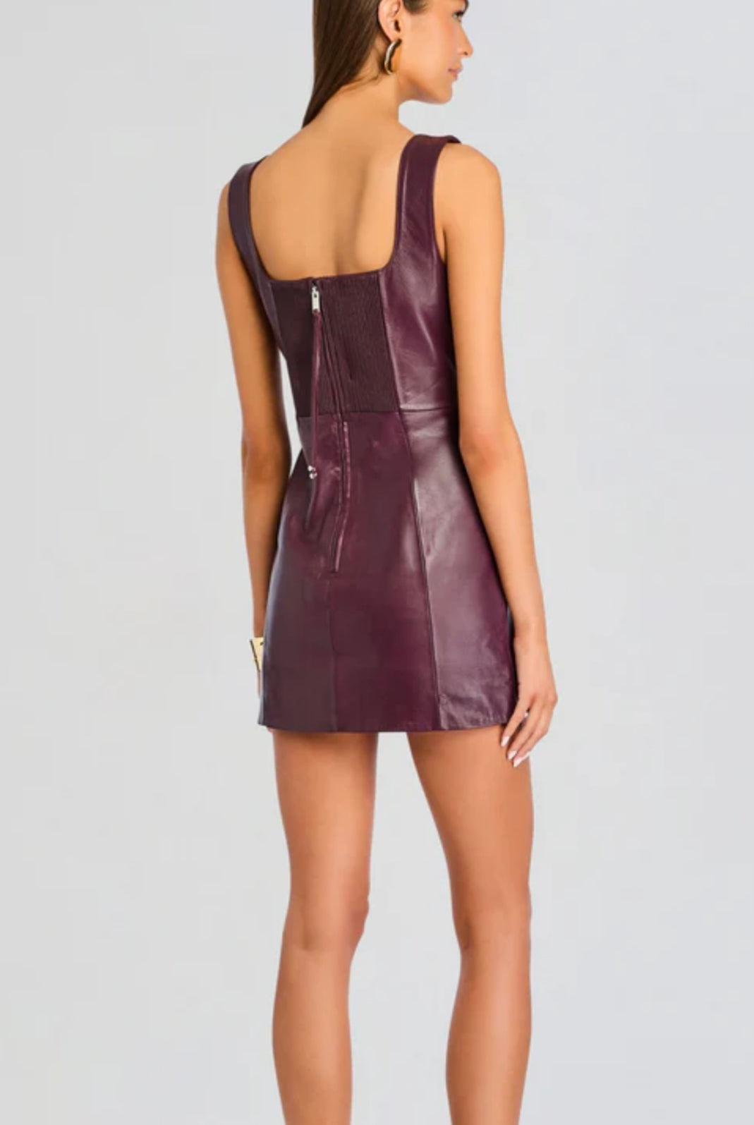 purple leather dress Adult Sexy Bodycon PVC Latex Dress PU Patent Shiny Party Dress Slim Mini Dress,Purple,S : Clothing, Shoes & Jewelry length hem that hits mid Purple Leather Dress - Etsy