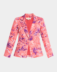 La Fuori Savanna Coral Single Breasted Jacket