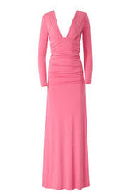 Load image into Gallery viewer, Carolina Herrera Ruched V-Neck Jersey Gown
