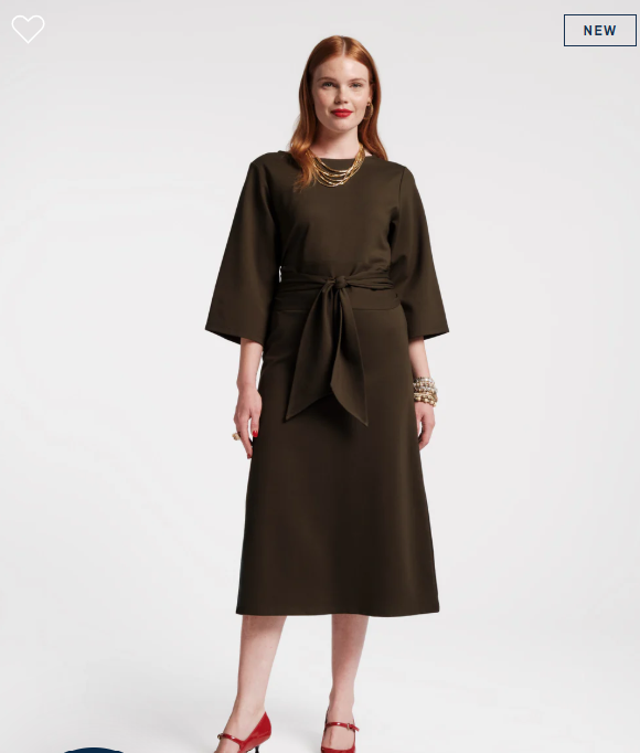 Frances Valentine Whitney Wrap Dress In Olive