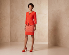 Biana Zia Jacket In Bright Orange Glasscock Boutique