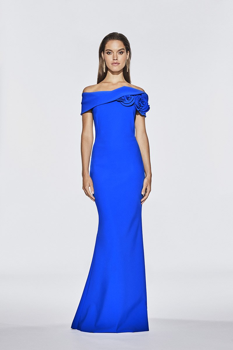 FRASCARA OFF THE SHOULDER GOWN Glasscock Boutique FRASCARA OFF THE SHOULDER GOWN Glasscock Boutique