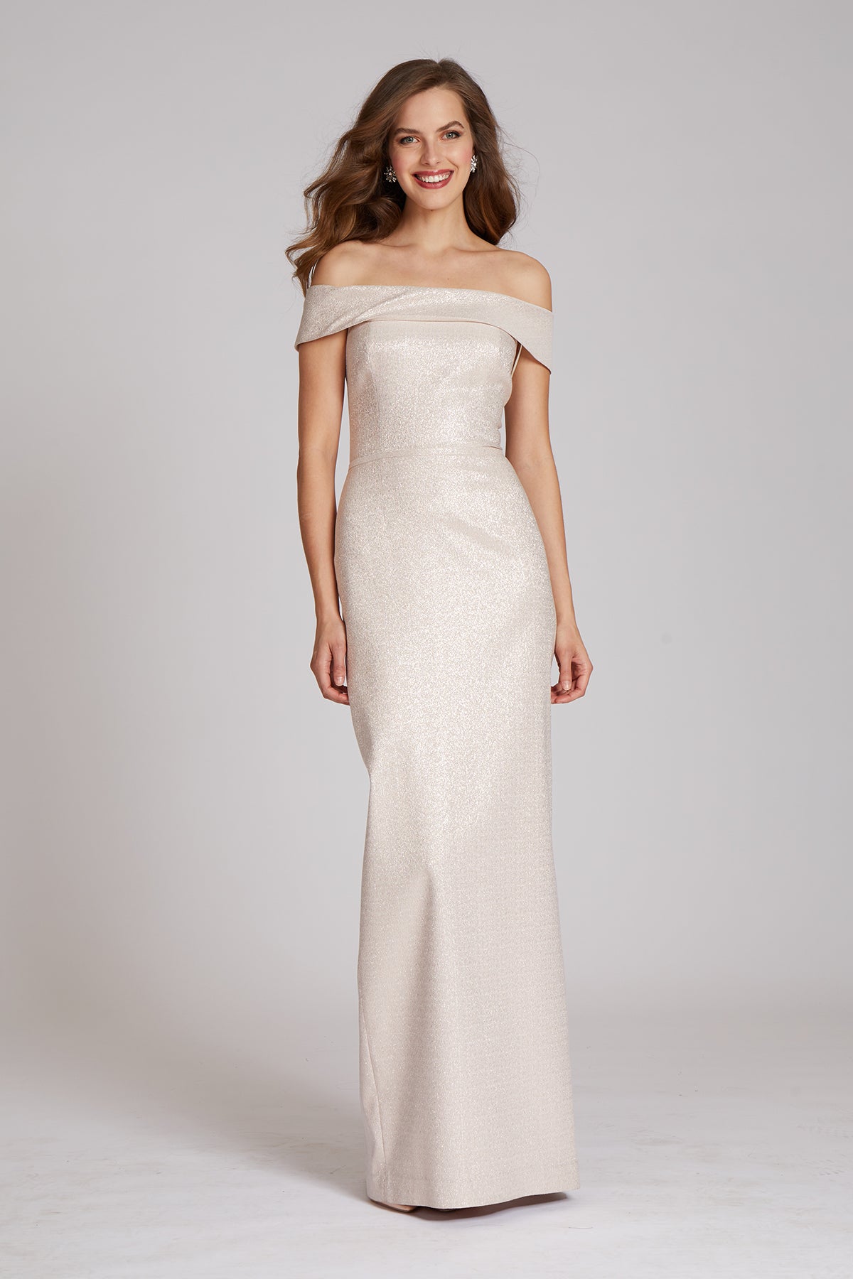 PORTRAIT COLLAR COLUMN GOWN Glasscock Boutique PORTRAIT COLLAR COLUMN GOWN Glasscock Boutique