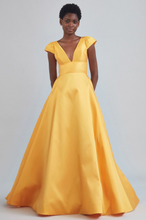 Load image into Gallery viewer, Amsale Italian Mikado A-Line Gown
