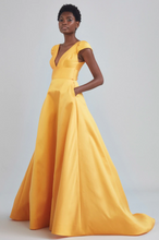 Load image into Gallery viewer, Amsale Italian Mikado A-Line Gown
